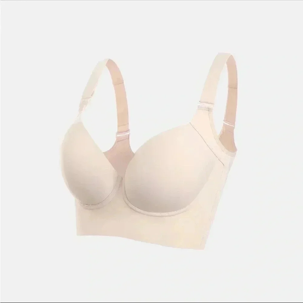 Back Smoothing Thick Band Nude Bra